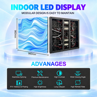 Écran d'affichage publicitaire LED intérieur P4, fabricants d'écrans LED publicitaires personnalisés en couleur pleine pour la publicité dans les centres commerciaux