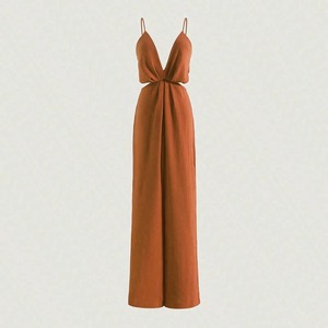 2024 haute qualité licou femmes une pièce combinaisons décontracté entraînement gris moulante combinaison de saut pour les femmes combinaison courte Fitness - Product Image 4