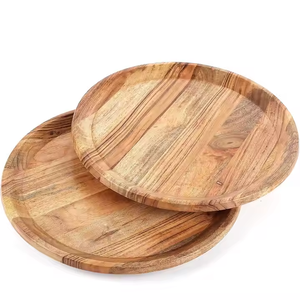 Plaque de chargeur en bois pour décoration de table Bois durable écologique Parfait pour les mariages par glowin fashion - Product Image 5