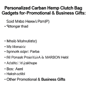 Borsa Clutch Personalizzata in Carbonio e Canapa per Gadget, Ideale per Regali Promozionali e Aziendali - Product Image 3