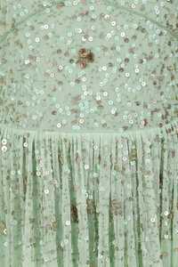 ชุดเดรสแต่งงานสำหรับคุณแม่ตั้งครรภ์ยาวถึงพื้นลูกปัดสีขาวแพลตตินัมพลัส SZ Gatsby MISS Fisher 1920s - Product Image 2