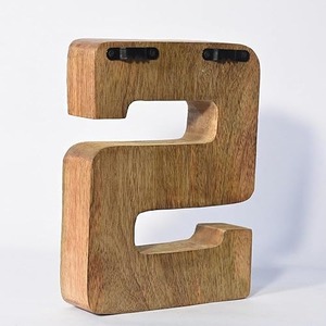 Lettres en bois personnalisées faites à la main en Inde, décoration pour la maison, le mur, le bureau ou cadeau personnalisé - Product Image 6