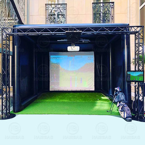 Simulador de <span class=keywords><strong>Golf</strong></span> inflable, jaula, tienda de campaña, recinto de simulador de <span class=keywords><strong>Golf</strong></span> para interiores y exteriores con pantalla de proyección, bomba de aire para entrenamiento de <span class=keywords><strong>Golf</strong></span> - Product Image 3
