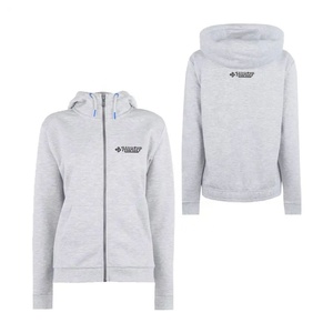 Sweat à capuche surdimensionné pour femmes de haute qualité Logo personnalisé à manches longues sweats à capuche coréens en coton unisexe à capuche avec fermeture éclair - Product Image 3