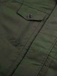 เสื้อแจ็คเก็ตคอตั้งผ้าโพลีเอสเตอร์เคลือบคุณภาพสูงสไตล์อังกฤษสำหรับผู้ชาย ทรงเข้ารูป สีดำ ผ้าแคนวาส เหมาะสำหรับฤดูใบไม้ร่วง - Product Image 3