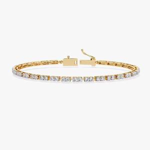 Joyería personalizada Moissanite Tennis Bracelet Moissanite Diamond Link Chain 10K GOLD / 14K GOLD Bracelet para mujer - Product Image 6