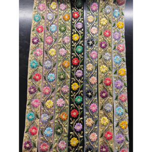 Tela de Encaje de Miel al por Mayor, Marca Bridal, con Patrón Floral Bordado, Estilo Moderno, Tradicional y Elegante para Vestidos de Novia, Regalos de Estilo Empresarial - Product Image 3