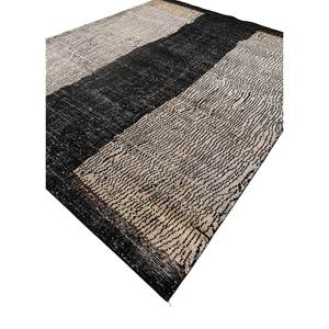 Hand Knotted Manifest Grey <b>Black</b> Wool <b>Rugs</b> Akwl-7236 Abstract Pattern Tabriz Style for Home 9x12 Rectangle for Living Hallway - Product Image 2