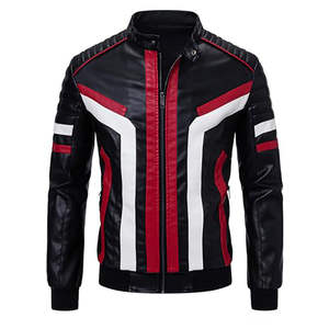 Blouson de moto en cuir unisexe sur mesure, nouveau design, coupe-vent, imprimé, blouson de moto de course d'hiver, cuir de vache - Product Image 1