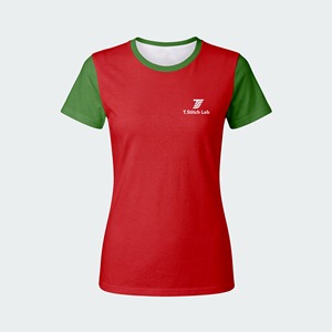 T-shirts en toile à manches courtes pour femmes, couleur unie, imprimé, style décontracté, été, haute qualité, prix bas, vente chaude, service OEM, personnalisable - Product Image 3