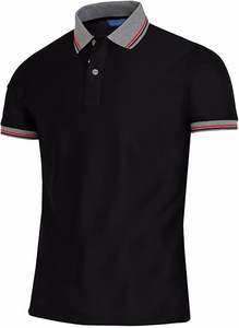 Polo de hombre de algodón de alta calidad más vendido, mangas cortas con cuello de manga para negocios, ropa informal y vacaciones. - Product Image 5