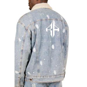 Chándal de Mezclilla de Invierno con Cuello Alto, Color Personalizado, Servicio OEM/ODM, 100% Algodón de Alta Calidad para Hombre - Product Image 3