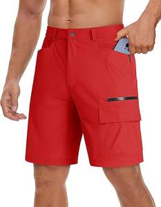 Men's Lightweight Gym Jogger <b>Shorts</b> Quick Dry Mesh Fabric Workout Running <b>Shorts</b> with <b>Zipper</b> Pockets Solid Pattern - Product Image 1
