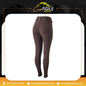 Nouveauté Culotte d'équitation pour femmes Genouillère Patch Grip Soft Fit Custom Clothing Bulk Wholesale Horse Riding Jodhpurs Pants - Product Image 6