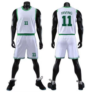 100% Polyester hommes basket-ball uniforme ensembles séchage rapide respirant doux vêtements de sport grande taille imprimé numéro de modèle nouveau XS pour - Product Image 6