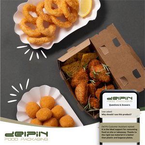 Contenedor de cartón blanco rectangular desechable ecológico personalizable hecho en Italia diferentes tamaños listo para enviar - Product Image 5