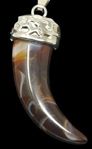 Hợp Thời Trang Chất Lượng Cao Ngà Sừng Mặt Dây Chuyền Voi Thiết Kế Răng Thời Trang Vòng Cổ Mề Đay Cho Nam Giới Phụ Nữ Chàng Trai Cô Gái - Product Image 5