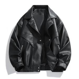Blouson de moto en cuir véritable pour femme, style punk, coupe slim, avec garniture en fourrure de mouton, coupe-vent d'hiver, fermeture éclair - Product Image 2