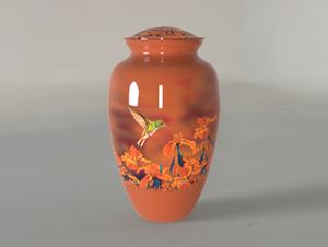 Nouvelle urne funéraire Graynite Humming Bird Color pour cendres humaines avec sac en velours gratuit - Product Image 3