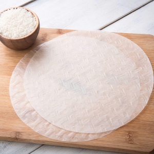 Traditional Dried Rice <b>Paper</b> for <b>Spring</b> <b>Rolls</b> Adults Use Bag Packaging Round Shape 18cm/20cm/22cm - Product Image 5