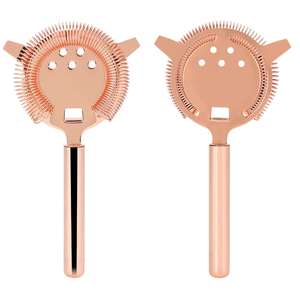 Logo personnalisé outil de barmans à 4 broches en acier inoxydable Hawthrone passoire à cocktail articles de bar en métal pour la vente en gros - Product Image 2