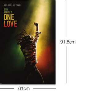 Affiche murale style moderne Bob Marley One for Love pour décoration murale - Product Image 2