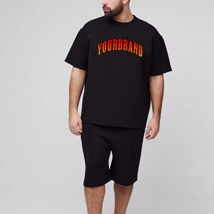 Ensemble court d'été 100% coton imprimé pour hommes vente en gros-tenue tendance décontractée durable, respirante et écologique à des prix abordables - Product Image 4