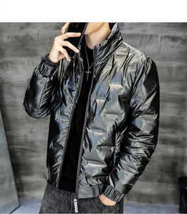 Veste en duvet blanche d'hiver pour hommes personnalisée en gros Veste polaire de haute qualité, style mode, grande taille - Product Image 4