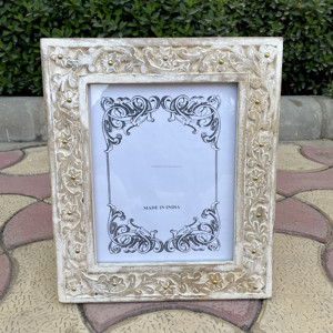 Soporte DE FOTOS Rectangular de madera hecho a mano elegante marco de fotos tallado a mano para exhibición de mesa para decoración del hogar y regalos - Product Image 3