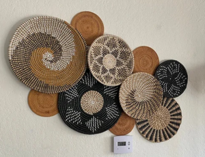 Set of 9 <b>Baskets</b> for Boho <b>Wall</b> Decor - Product Image 2