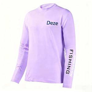 Camisa de Pesca de Alto Rendimiento, Multicolor, Manga Larga, Protección UV, Secado Rápido, para Deportes de Pesca al Aire Libre - Product Image 4