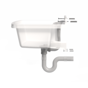 Lavello da Cucina Mongardi Vela Line 50L Multiuso, Montaggio a Parete, Resistente agli Acidi, per Uso Interno ed Esterno, con Rubinetto a Foro Singolo - Product Image 5