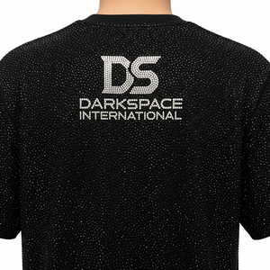 Venta al por mayor Premium 100% algodón hombres camiseta Streetwear Casual estilo ácido lavado Rhinestone manga corta Regular Fit alta calidad - Product Image 3