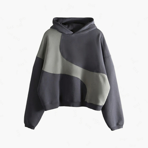 เสื้อฮู้ดแบบลำลองสำหรับผู้ชายเสื้อฮู้ดแบบประกบสไตล์แฟชั่นผ้าคอตตอน100% หอมระเหยผลิตตามสั่ง - Product Image 4