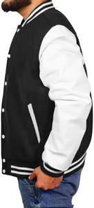 Venta al por mayor personalizado Plain American College Varsity chaquetas oficial American CollegeBaseballjacket para los hombres - Product Image 3