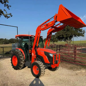 Tractor compacto Kubota L3240 32HP 4WD bastante usado con cargador y retroexcavadora diésel versátil para paisajismo y construcción agrícola - Product Image 1