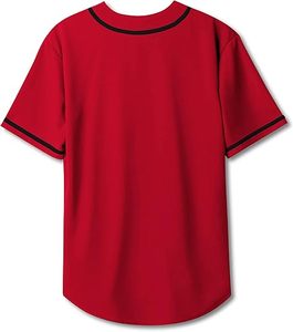 Maillots de baseball et de softball imprimés respirants avec des chemises brodées Unisexe grande taille sur mesure Sportswear - Product Image 4