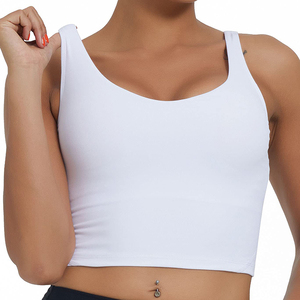 Diferentes estilos profesionalmente Yoga mujeres usan 100% algodón/fibra de bambú calidad genuina superventas Sujetador deportivo - Product Image 1