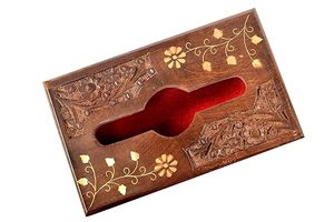 กล่องกระดาษทิชชู่สำหรับตกแต่งโต๊ะกาแฟที่เก็บของทำจากไม้มะม่วงแบบเรียบง่ายเป็นมิตรต่อสิ่งแวดล้อม - Product Image 4