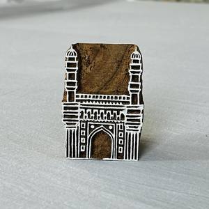 Tampon en bois Charminar : Impression textile indienne sculptée à la main |   Impression sur bois de teck sculpté à la main - Product Image 3