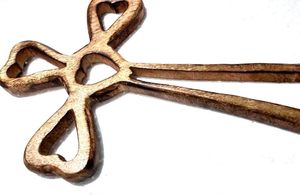 Christian Wooden <b>Wall</b> Cross Handmade Antique Design Hanging <b>Wall</b> <b>Crucifix</b> with Hand Carvings Hanging Cross for <b>Wall</b> Decor - Product Image 5