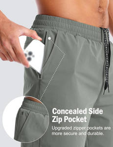 Custom Athletic Mesh <b>Shorts</b> <b>with</b> Compression Liner <b>Phone</b> <b>Pocket</b> Sporty Style for Workout Sports Fitness Gym Running Jogging - Product Image 2