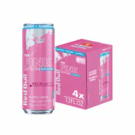 Red Bull authentique, édition rose, saveur de baies sauvages, boisson énergisante sans sucre, 24x250ml, canettes, vente en gros, approvisionnement en vrac - Product Image 2