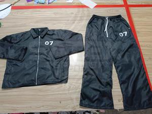 Survêtement coupe-vent imprimé à capuche de haute qualité, vêtements de mode personnalisés, ensemble deux pièces en nylon - Product Image 2