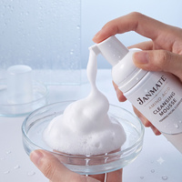 Mousse nettoyante douce aux acides aminés, marque privée personnalisée, pour peaux sensibles, nettoyage en profondeur des pores, hydratante, 100 ml