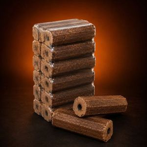 Briquetas de Madera para Sistema de Calefacción, Paletizadas y Empaquetadas para Uso en Interiores, 10% de Humedad, Densidad de 600 Kg/m³ - Product Image 6