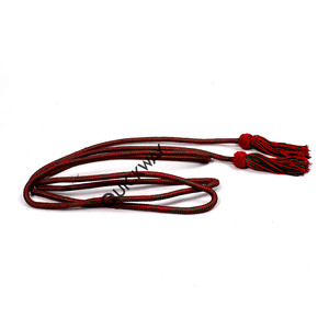 Cordón OEM de alta calidad para el Clero con cordones metálicos colgantes cruzados y borla de lingotes, accesorio decorativo religioso cincture - Product Image 4
