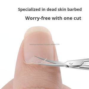 Ciseaux à ongles professionnels en acier inoxydable, pointes incurvées précises et aiguisées pour une coupe facile des cuticules, outil pour les ongles - Product Image 2
