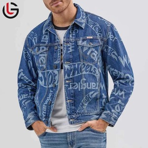 Conception de logo personnalisée Vestes en jean pour hommes d'hiver Haute rue 100% coton Grande taille Imperméable Réversible Service OEM - Product Image 1