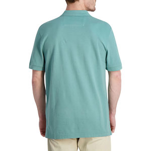 Mode tricoté uni respirant Slim Fit col été évacuation de l'humidité hommes polos tenue décontracté vêtements d'extérieur Polo T-Shirts - Product Image 4